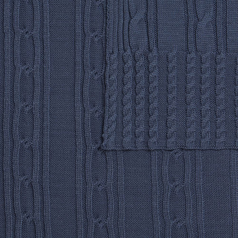 Плед Remitti, серо-синий (сланец) - рис 4.