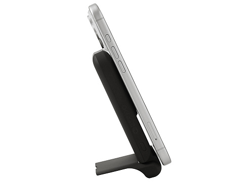 Беспроводной внешний аккумулятор с подсветкой лого и подставкой Magflash, 10000 мАч, 15 Вт, черный - рис 15.