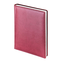 Ежедневник А5 датированный Velvet 2026, бордовый