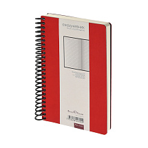 Ежедневник недатированный на спирали А5 Agenda, красный (Р)