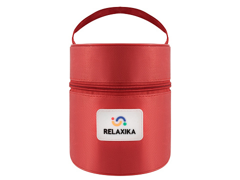 Термос для еды Relaxika 301 в чехле, 500 мл, стальной - рис 11.