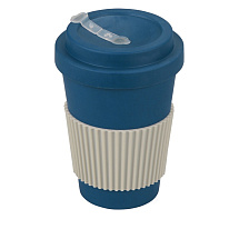 Термокружка Muffin из натуральных волокон, бензиновый синий