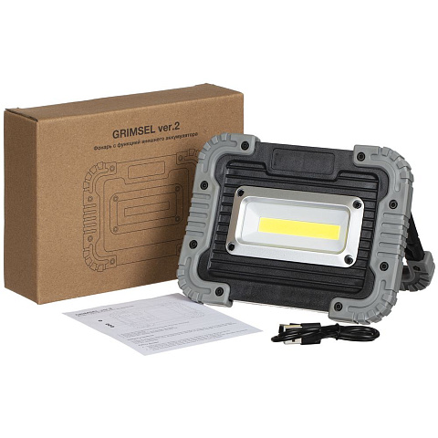 Фонарь аккумуляторный Grimsel, ver.2, серый - рис 14.