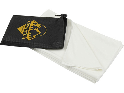 Lucas спортивное полотенце из переработанного полиэстера 70х140 см - Белый - рис 6.