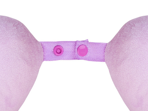 Подушка Basic из микрофибры с эффектом памяти U-shape, розовый NEW - рис 4.