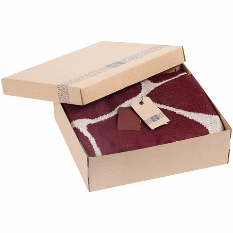 Подарочная коробка для пледа Завитки (33х29 см) - рис 4.