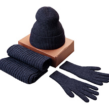 Подарочный набор  Nordend, темно-синий меланж