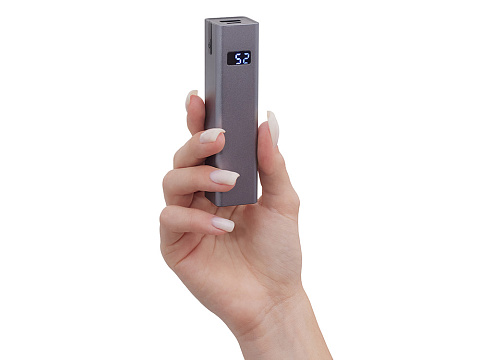 Внешний аккумулятор Rail, 5000 mAh, темно-серый - рис 7.