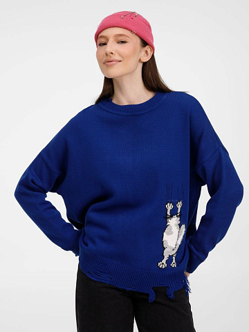 Джемпер Sharpick, темно-синий (кобальт) - рис 2.