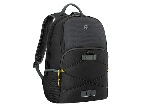 Рюкзак WENGER Trayl 15.6, чёрный, переработанный ПЭТ, 34 x 20 x 45 см, 22 л. - рис 3.