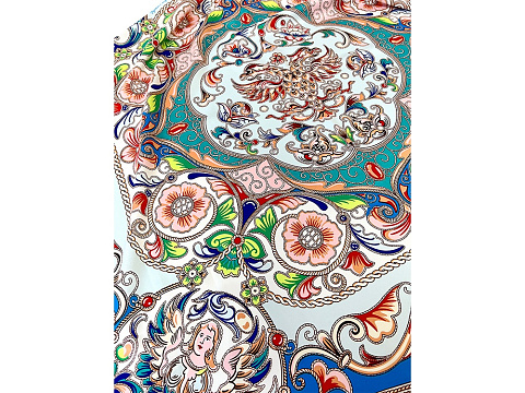 Платок Шедевры русских эмальеров - рис 2.