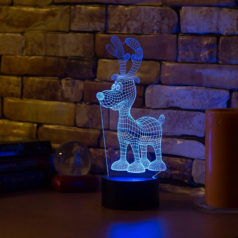 3D лампа Оленёнок - рис 5.