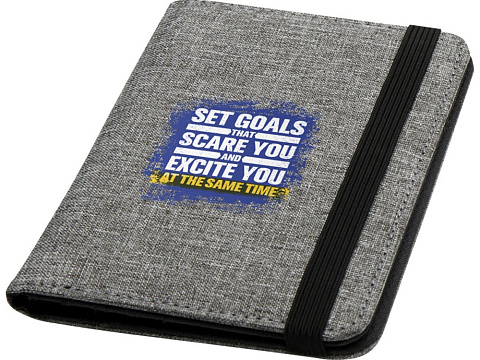 Ross Держатель паспорта с RFID-защитой из переработанного PET-пластика, сертифицированного согласно GRS - Серый яркий - рис 4.