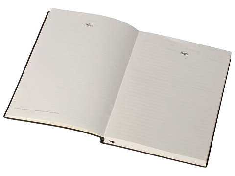 Бизнес блокнот Supreme с вставкой из софт-тача, гибкая обложка, 128 листов, черный - рис 8.