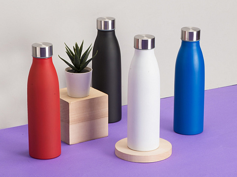 Стальная бутылка Rely, 650 мл, синий матовый - рис 8.