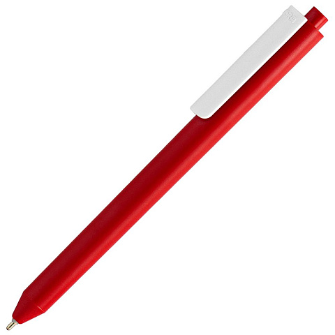 Ручка шариковая Pigra P03 Mat, красная с белым - рис 2.