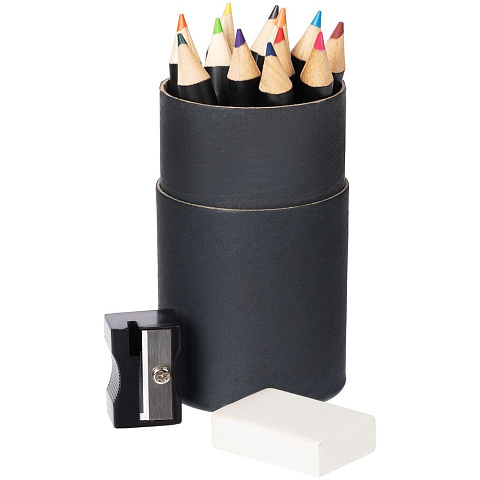 Набор цветных карандашей Pencilvania Tube Plus, черный - рис 2.