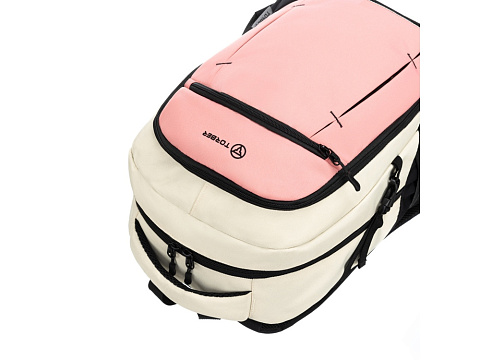 Рюкзак TORBER CLASS X, персиковый, 46 x 32 x 18 см + Мешок для сменной обуви в подарок! - рис 6.