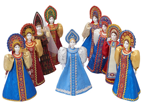 Подарочный набор: кукла фарфоровая, крем-мед, красный - рис 6.