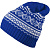 Новогодняя шапка Теплая зима (синий) - миниатюра - рис 2.