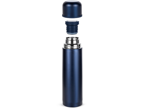 Термос Relaxika 101 (1 литр), темно-синий (без лого) - рис 2.