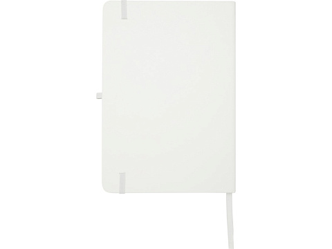 Teak блокнот А5 из переработан. материала в твердой обложке с линован. страницами - Белый - рис 3.