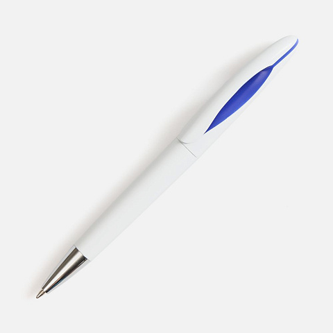 Ручка шариковая Nave, белая с синим - рис 2.