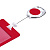 Чехол для пропуска с ретрактором Dorset, красный - миниатюра - рис 4.