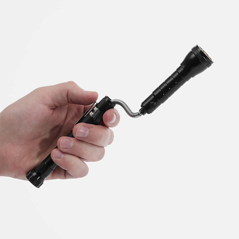 Телескопический фонарь с магнитом Flexion, ver.2, черный - рис 10.