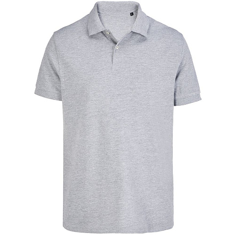 Рубашка поло унисекс Pacific, серый меланж - рис 2.