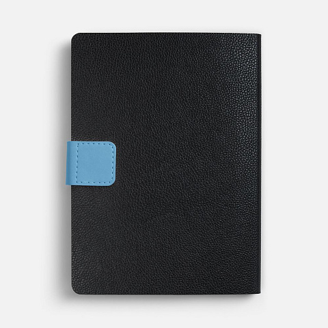 Ежедневник Boom, недатированный, черный с голубым - рис 4.