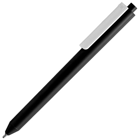 Ручка шариковая Pigra P03 Mat, черная с белым - рис 2.