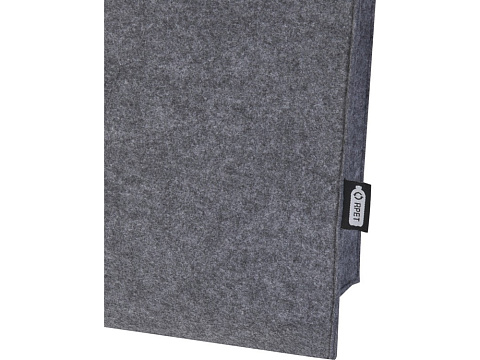 Эко-сумка фетровая Felta с широким дном , серый - рис 5.