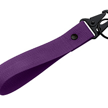 Ремувка Force с усиленным карабином, 2,5 см, фиолетовый/черный