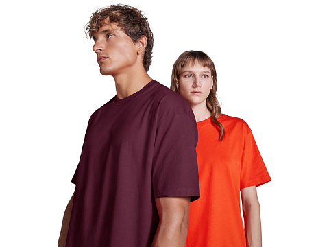 Футболка оверсайз Bull унисекс, сливовый - рис 6.