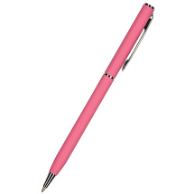 Ручка шариковая автоматическая BrunoVisconti® PALERMO цвет корпуса красный коралловый, soft-touch, 0.7 мм