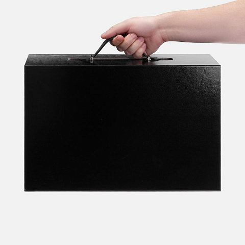 Коробка складная Holdfold, L, черная - рис 6.