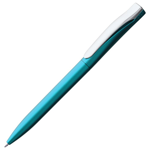 Ручка шариковая Pin Silver, голубой металлик - рис 2.
