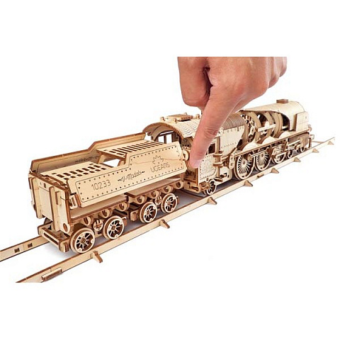 Деревянная модель локомотива Ugears - рис 8.