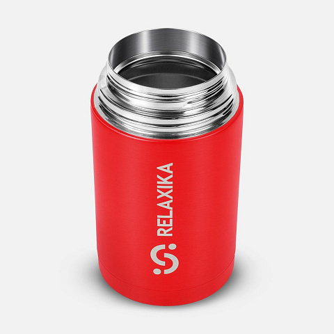 Термос для еды Relaxika 1000, красный - рис 5.
