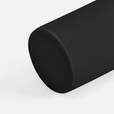 Складная бутылка для воды Langfossen, черная - рис 6.