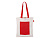 Сумка для покупокTopiс из переработанных материалов с наружным цветным карманом, красный - миниатюра - рис 2.