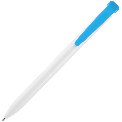 Ручка шариковая Favorite, белая с голубым - рис 4.