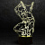 3D лампа Дэдпул - миниатюра - рис 4.