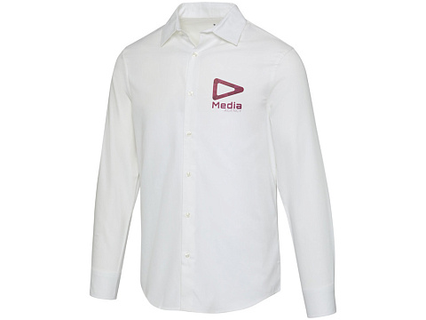 Citrine мужская рубашка из твила - Белый - рис 5.