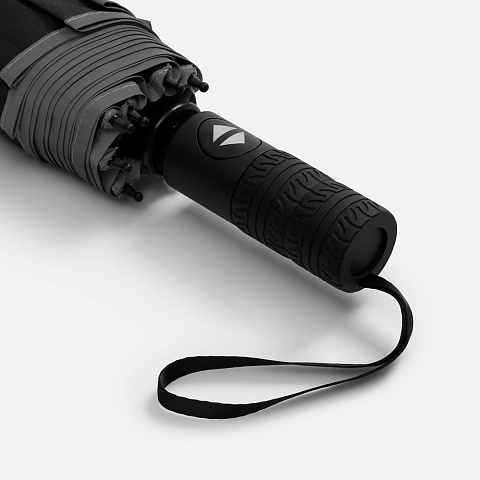 Зонт складной Tyre, черный - рис 8.