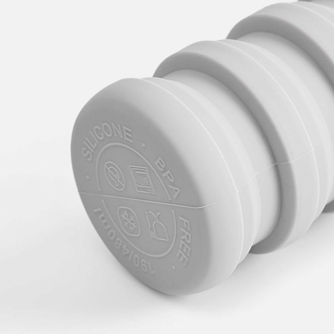 Складная бутылка для воды Folla, серая - рис 6.