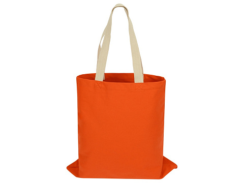 Сумка для шопинга Steady из хлопка с парусиновыми ручками, 260 г/м2, оранжевый (P) - рис 3.