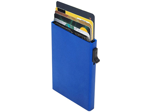 Картхолдер Florence с RFID- защитой из алюминия, синий - рис 4.
