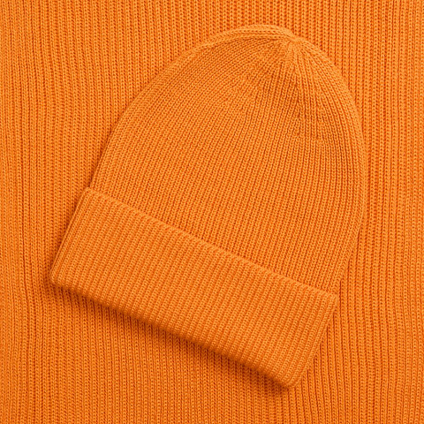 Шапка Nobilis Mono, оранжевая (абрикос) - рис 4.